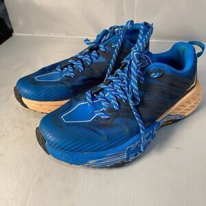 Hoka One One Speedgoat 4 Ws 7 Running Shoes Vibram Blue & Pink